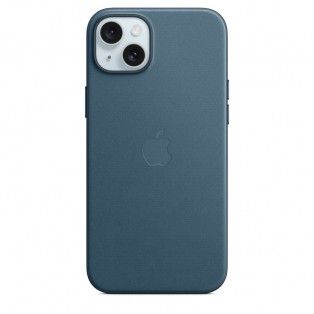 Capa Apple em tecido FineWoven para iPhone 15 Plus com MagSafe - Azul Pacfico