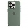 Capa para iPhone 15 Pro em silicone com MagSafe - Cipreste