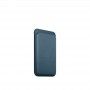 Carteira em tecido FineWoven com MagSafe para iPhone - Azul Pacfico.