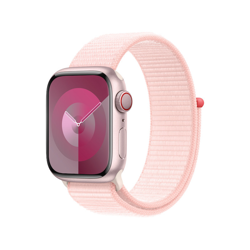 Bracelete Loop desportiva para Apple Watch de 42/49mm - Rosa-claro