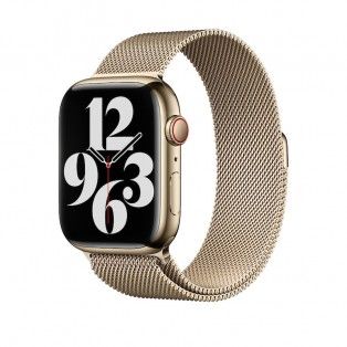 Bracelete Loop milanesa para Apple Watch de 42/49mm - Dourada