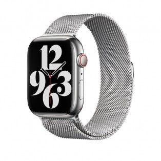 Bracelete Loop milanesa para Apple Watch de 42/49mm - Prateada
