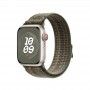 Bracelete Loop desportiva Nike para Apple Watch de 38/41mm - Sequoia/laranja