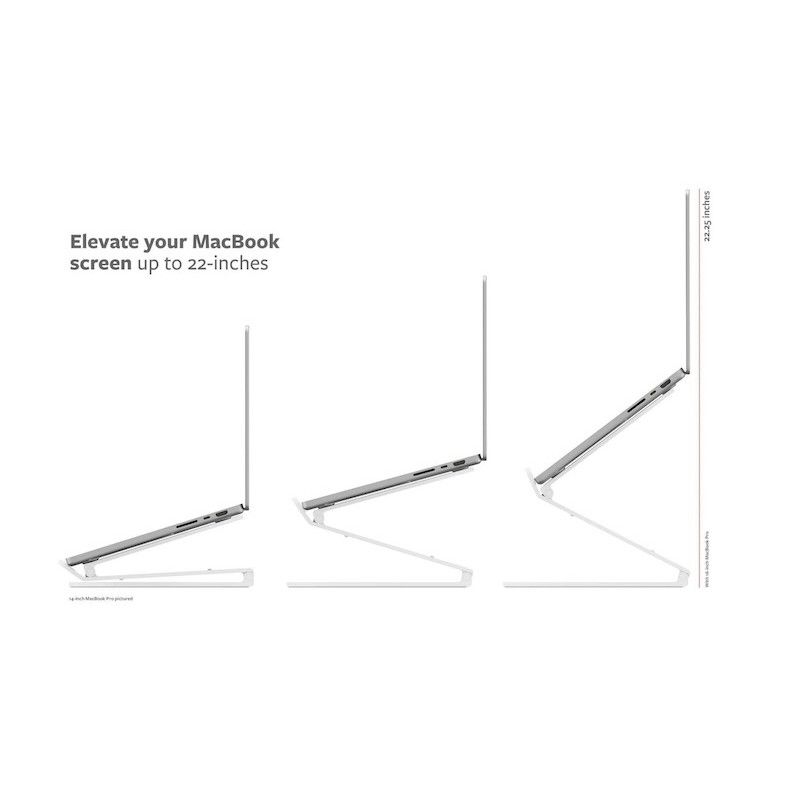 Suporte articulado para MacBook Twelve South Curve Flex - Branco