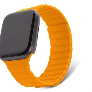 Bracelete Magnética DECODED Silicone Traction para Apple Watch 38 a 41 mm - Damasco