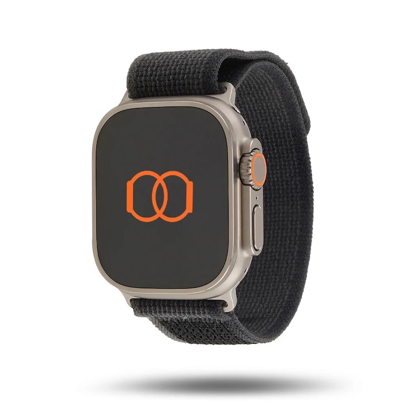 Bracelete Loop Trail para Apple Watch de 44 a 49mm - Cinza / preto