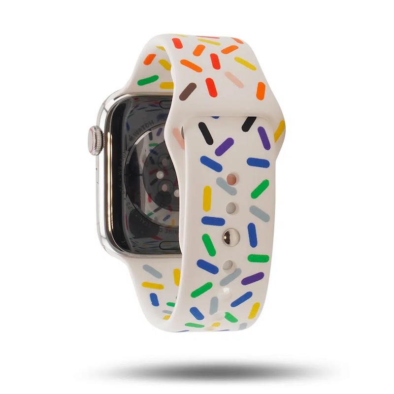 Bracelete em silicone para Apple Watch 45 a 49 mm Band Band - Pride
