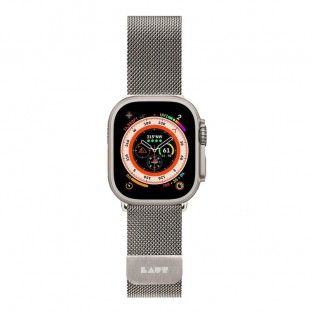 Bracelete para Apple Watch Ultra Loop 49mm Stainless Stell Titanium - Prateado