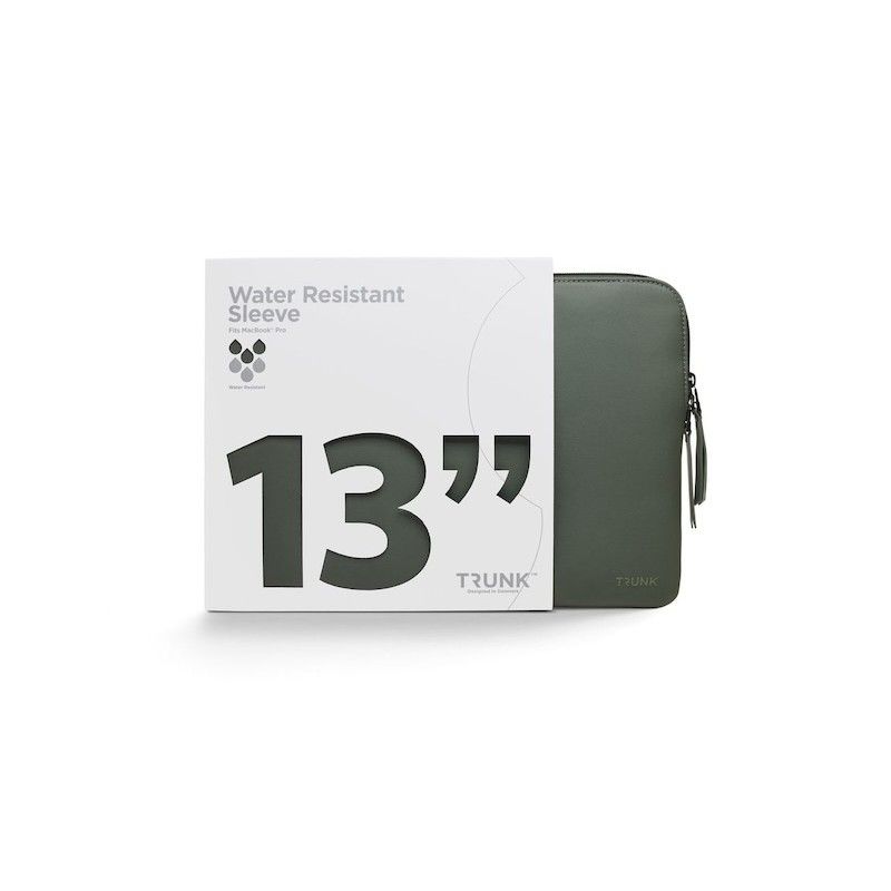 Bolsa para MacBook Pro 13 e Air (at 2022) resistente a gua - Verde oliva escuro